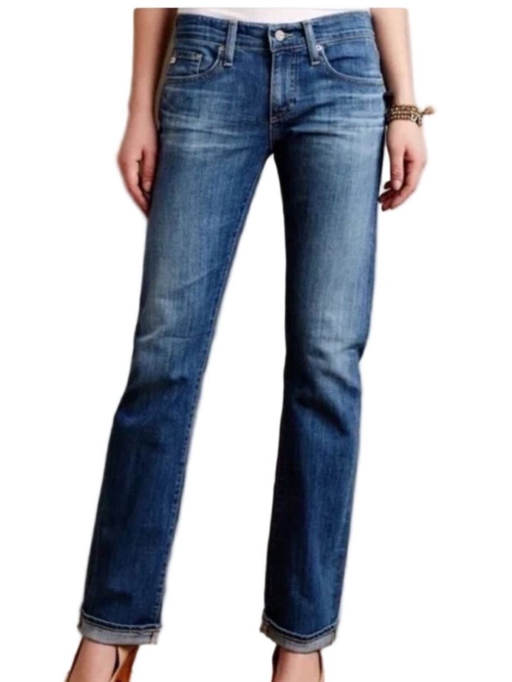 Ag Adriano Goldschmied Straight Leg the TOMBOY Blue Jeans - Picture 16 of 16